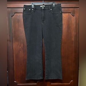Madewell Mid-Rise Kick Out Jeans Black Sz 32